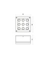 9W LED inbouwspot - 3000K (Warm wit), IP44