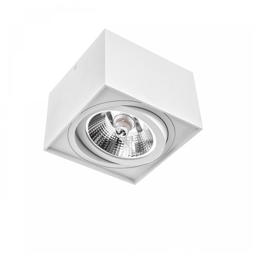 GU10 Chloe AR111 - IP20, vierkant, wit, zonder lichtbron