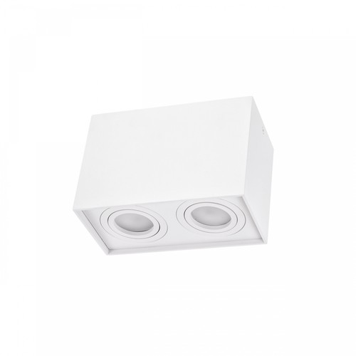 Chloe Duo 2xGU10 plafondspot - Rechthoekig, aluminium, IP20, zonder lichtbron