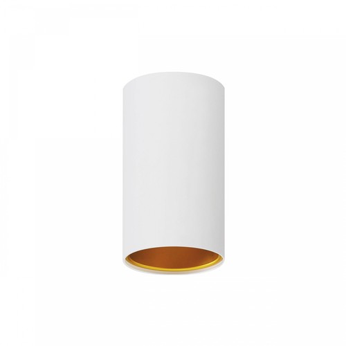 CHLOE TUBA GU10 plafondspot - Wit, Ø7cm, IP20 binnen, zonder lichtbron