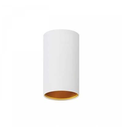 CHLOE TUBA GU10 plafondspot - Wit, Ø7cm, IP20 binnen, zonder lichtbron