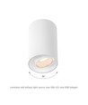 GU10 Wand/plafondspot - Zwart, IP20, zonder lichtbron