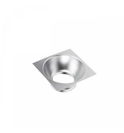 Zilveren vierkante reflector voor Chloe Elemento - 90x90 mm, aluminium, IP20, max 50W