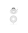 6W LED lamp - 230V, 50mA, Klasse II