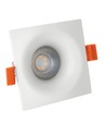 Fiale V GU10 inbouwspot - Vierkant, wit, IP20, zonder lichtbron