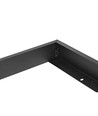 60x60 opbouwframe voor LED paneel, zwart - 600x600x50 mm, aluminium