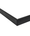 60x60 opbouwframe voor LED paneel, zwart - 600x600x50 mm, aluminium