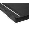 60x60 opbouwframe voor LED paneel, zwart - 600x600x50 mm, aluminium