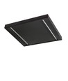 60x60 opbouwframe voor LED paneel, zwart - 600x600x50 mm, aluminium