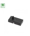Zwarte montagebox staal - 102x52x22 mm, IP20, 5 jaar garantie