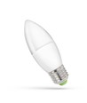 6W LED kaarslamp - C37, 160 graden, 230V, E27