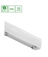 60cm 24W Limea LED armatuur - IP65, 2400lm, 4000K, transparante cover, garage/werkplaats