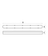 60cm 24W Limea LED armatuur - IP65, 2400lm, 4000K, transparante cover, garage/werkplaats