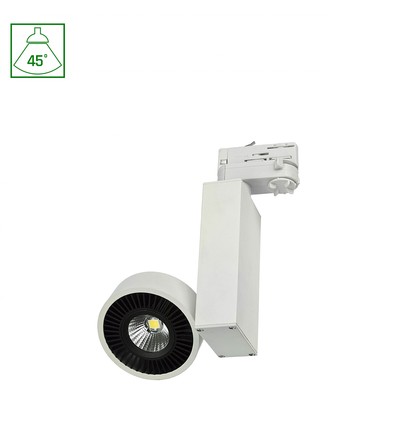 MADARA COB LED 230V 10W - IP20, 45°, Warm Wit, Rail, Licht