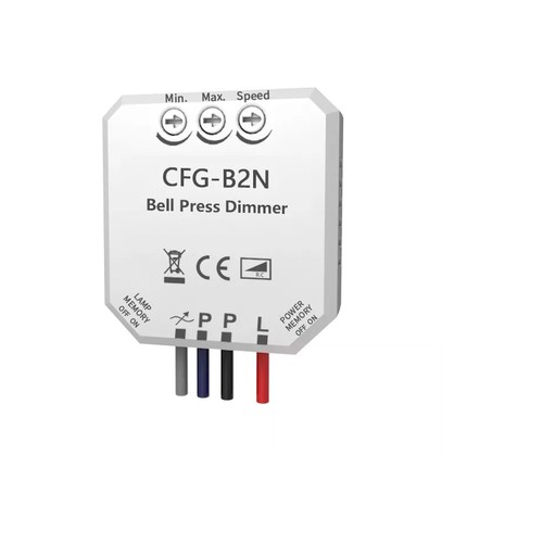 Inline LED Inbouw Dimmer - Push dim, Correspondentie, Geheugen, 200W