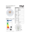 HiluX D3 Tilt360 LED inbouwspot RA97 - 2700K, Zwart
