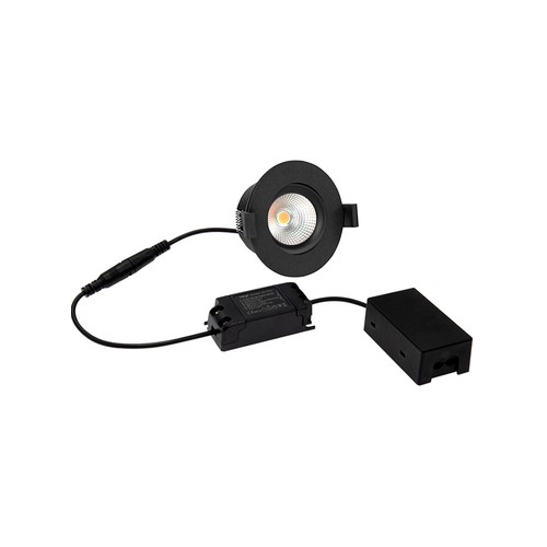 D3 Tilt360 Full Spectrum LED inbouwspot RA97 - 3000K, Zwart