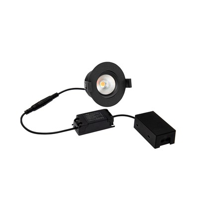 D3 Tilt360 Full Spectrum LED inbouwspot RA97 - 3000K, Zwart