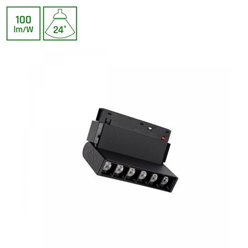 SHIFT Basic - Raster XS Verstelbare Lineaire Lamp 110mm, 6W, 3000K, Zwart