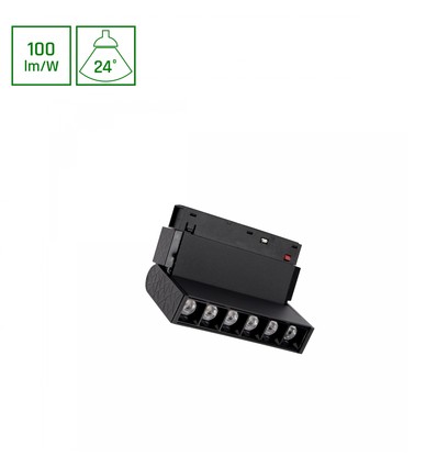 SHIFT Basic - Raster XS Verstelbare Lineaire Lamp 110mm, 6W, 3000K, Zwart