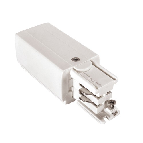 Aansluiting voor 3-fase rails - Links, Wit, Spectrum