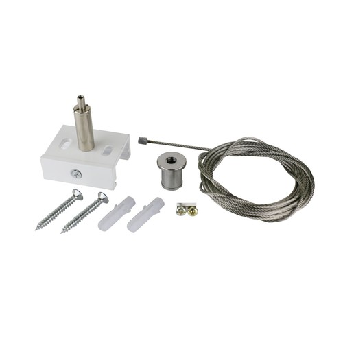 Ophangkabel voor 3-fase rails - Wit, 3m, Spectrum, 1 st.