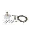 Ophangkabel voor 3-fase rails - Wit, 3m, Spectrum, 1 st.
