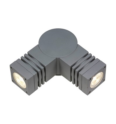 TORRE 3,6W 2x1LED Cree 45° Op+Zij IP44 Koud Wit - Wandmontage