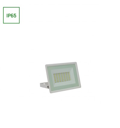 30W LED breedstraler - 2900lm, IP65, witte behuizing, koud wit