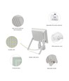 50W Noctis Lux 3 LED breedstraler met sensor - 4000K, IP44, wit, buiten