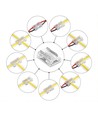 LED strip 8 in 1 verzamelaar - 8mm, enkelkleurig, IP20, 5V-24V