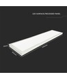 120x30 LED-paneel, 40W - 110lm/W, ingebouwd in wit frame