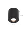 Chloe LED plafondlamp - GU10, IP65, zonder lichtbron
