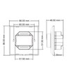 0/1-10V dimmer - Max 600W, voor Europese inbouwdoos