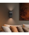 Squalla wandlamp G9 - Lumo, zonder lichtbron, 230V, IP20, 80x150, zwart, vierkant
