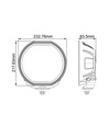 144W 9'' Beam HEXA - E-gekeurd, LED verstraler, dual positielicht, werklamp