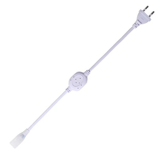 Stekker voor D15 CLIP-ON Neon Flex LED - Inclusief eindkap, IP67, 230V
