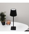 Oplaadbare LED tafellamp Binnen/buiten - Zwart, touch dimbaar, CCT, IP54 buiten
