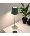 Oplaadbare LED tafellamp Binnen/buiten - Groen, touch dimbaar, CCT, IP54 buiten