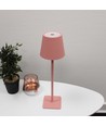 Oplaadbare LED tafellamp Binnen/buiten - Roze, touch dimbaar, CCT, IP54 buiten