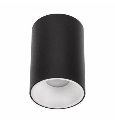 Chloe GU10 opbouwspot - Zwart, cilindervormig, IP20, aluminium, zonder lichtbron