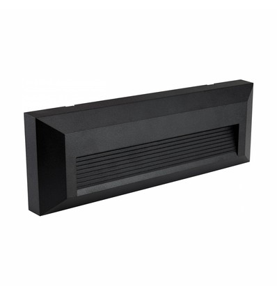 6W Encanta Asymmetric CCT wandlamp - IP54, zwart, 750lm, 3 lichtkleuren, gevel/buiten