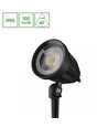 FLORI Ligero 6W tuinslamp - zwart, met grondpin, 40° spreiding, IP65, 230V