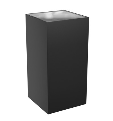 18W Torre up/down wandlamp - IP54 buiten, CCT, vierkant, 3 lichtkleuren, zwart, incl. lichtbron