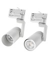 3-fasen GU10 Madara Mini II spanningsrailspot - Zonder lichtbron, Wit, 3-fase