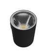 9W Torre wandlamp - IP54 buiten, rond, CCT, 3 lichtkleuren, zwart, incl. lichtbron