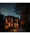 18W Torre ring wandlamp - IP54 buiten, CCT, vierkant, 3 lichtkleuren, zwart, up/down, incl. lichtbron