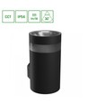 9W Torre ring wandlamp - IP54 buiten, rond, CCT, 3 lichtkleuren, zwart, incl. lichtbron