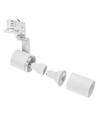 3-fasen GU10 Madara Mini II spanningsrailspot - Zonder lichtbron, Wit, 3-fase