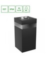 9W Torre ring wandlamp - IP54 buiten, CCT, vierkant, 3 lichtkleuren, zwart, incl. lichtbron